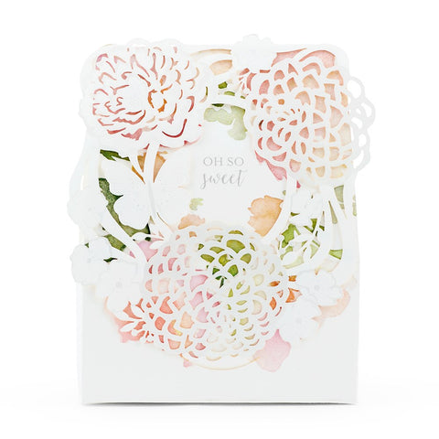 Floral Garden Favor Box - Set of 10