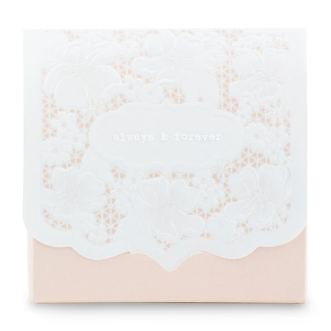 Pretty Lace Favor Box - Blush - Set of 10