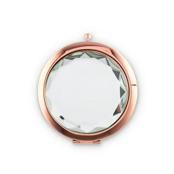 Personalized Jewel Compact Mirror Gift - Crystal Clear