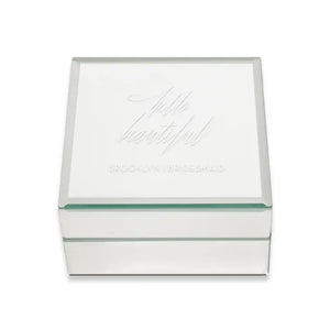 Small Personalized Mirrored Jewelry Box - Hello Beautiful