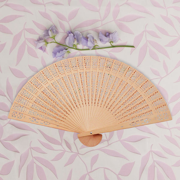 Folding Hand Fan - Sandalwood