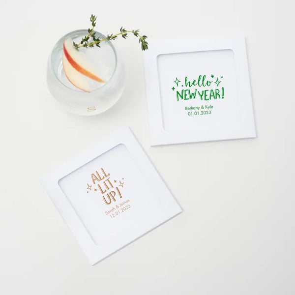 Personalised Glass Drink Coaster Favour - More Occasions