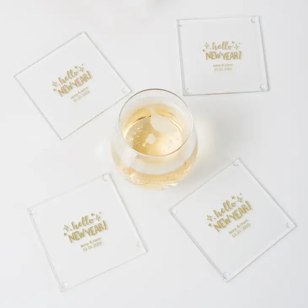 Personalised Glass Drink Coaster Favour - More Occasions