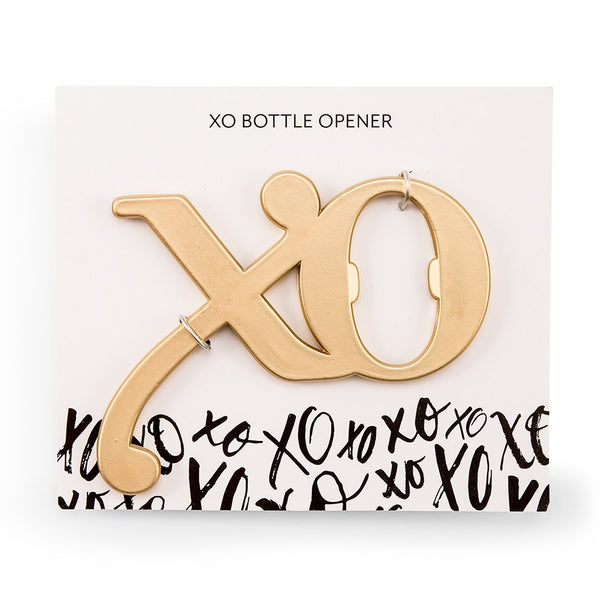 Gold Bottle Opener Favor - XO