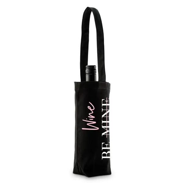 Personalized Reusable Wine Bottle Tote Bag - Be Wine