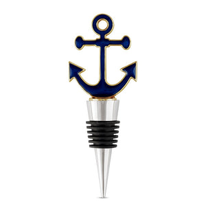 Navy Anchor Bottle Stopper