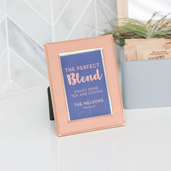 Small Easel Back Photo Frame - Rose Gold