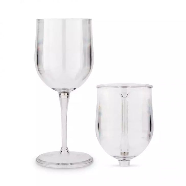 Portable Plastic Nesting Wine Glass - Clear