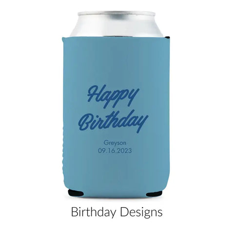 Custom Neoprene Foam Beer Can Drink Holder - Birthday