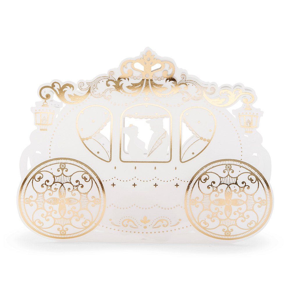 Cinderella Wedding Carriage Favor Box - Set of 10