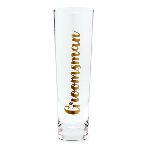 Stemless Toasting Champagne Flute Gift For Wedding Party - Groomsman