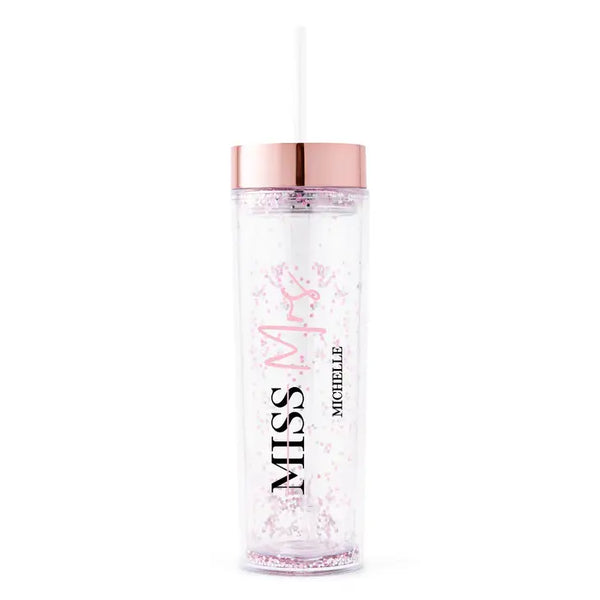 Personalized Plastic Drink Tumbler Bridal Gift - Miss To Mrs