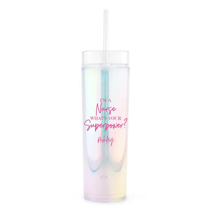 Personalized Plastic Drink Tumbler - What's Your Superpower