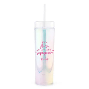 Personalized Plastic Drink Tumbler - What's Your Superpower