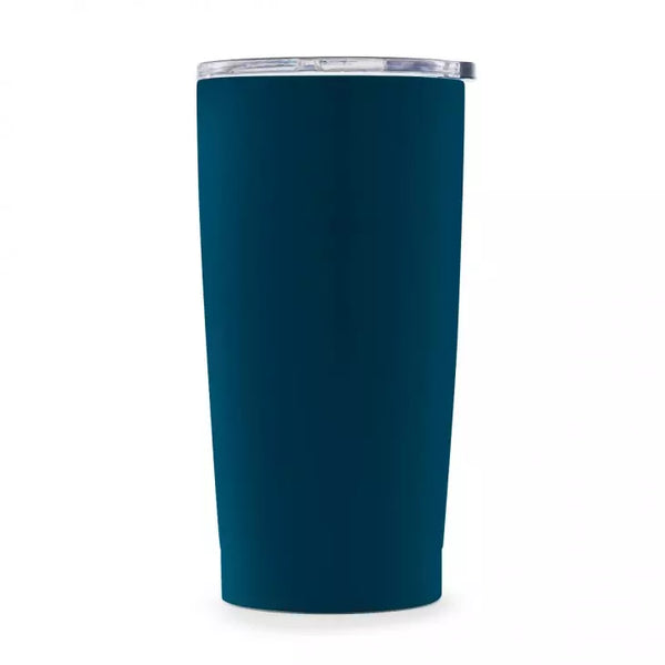 Stainless Steel Insulated Travel Mug - Plain Navy Blue