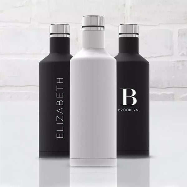 White Stainless Steel Insulated Water Bottle