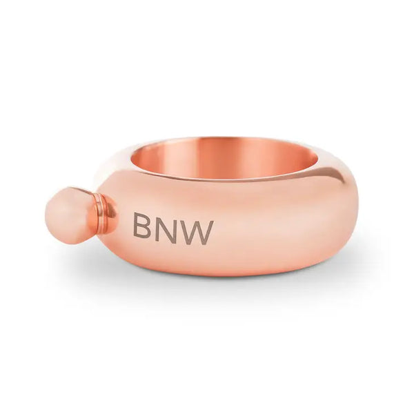 Personalized Rose Gold Bracelet Drinking Flask - Monogram Engraving