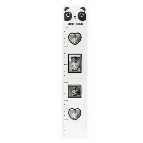 Personalized Children's Growth Chart & Frame - Panda Bear