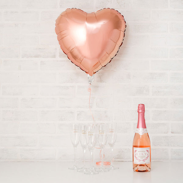 Mylar Foil Helium Party Balloon Decoration - 18" Rose Gold Heart