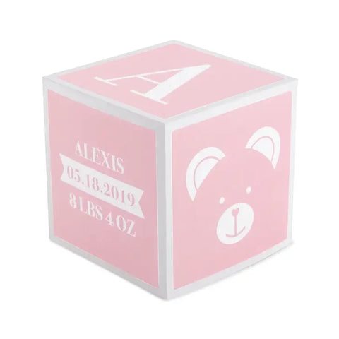 Keepsake Baby Block - Light Pink