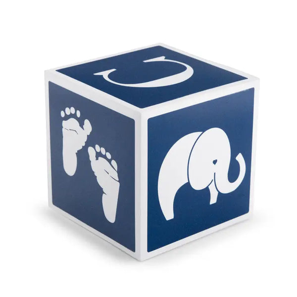 Keepsake Baby Block - Navy Blue