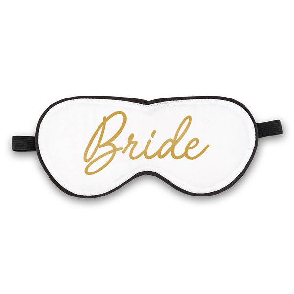 White Satin Sleep Mask - Bride