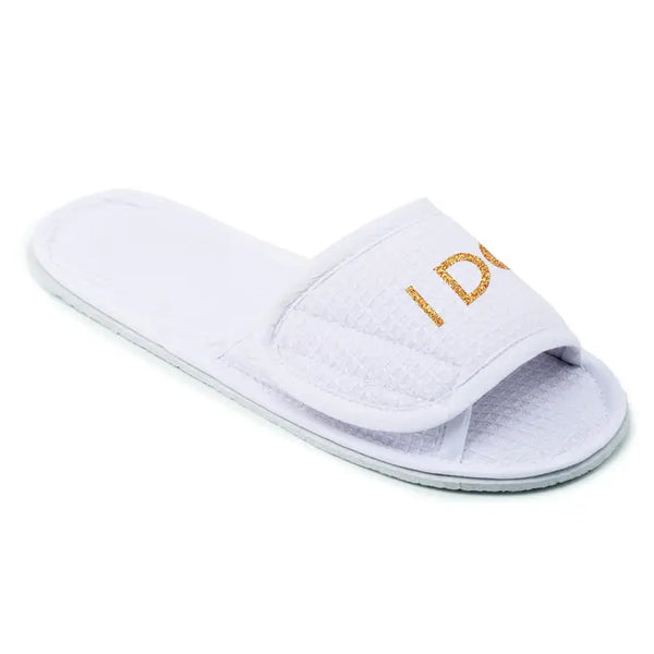 Women's Cotton Waffle Spa Slippers - I Do Crew