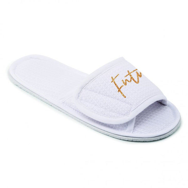 Women's Cotton Waffle Spa Slippers - Future Mrs.