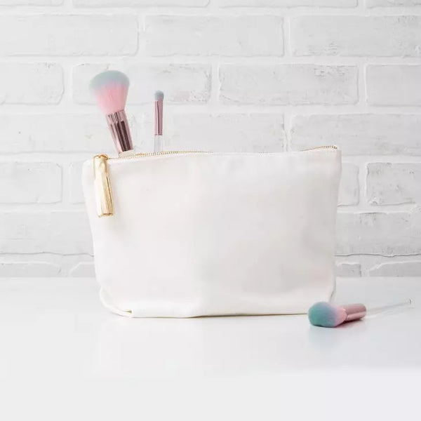 Large Personalized Canvas Makeup Bag - Yeehaw Bitches