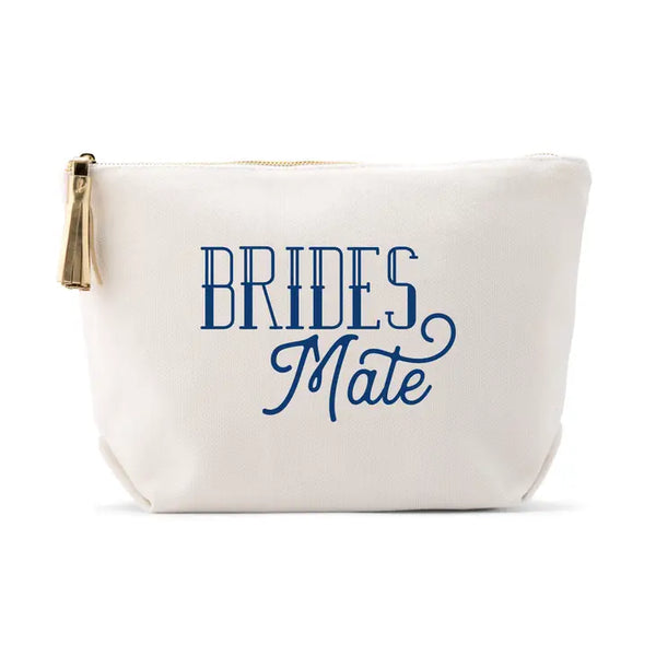 Large Personalized Canvas Makeup Bag - Brides Mate