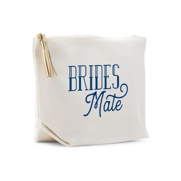 Large Personalized Canvas Makeup Bag - Brides Mate