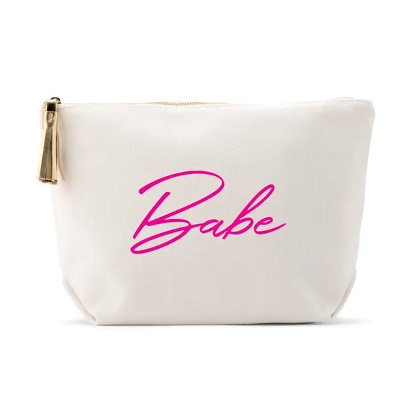 Large Personalized Canvas Makeup Bag - Vegas Babe