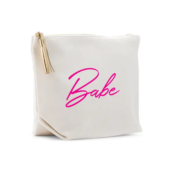 Large Personalized Canvas Makeup Bag - Vegas Babe