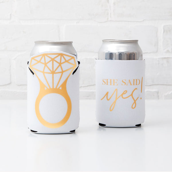 Neoprene Foam Drink Holder - She Said Yes