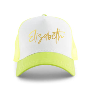 Wedding Party Snapback Trucker Hats - Script Font