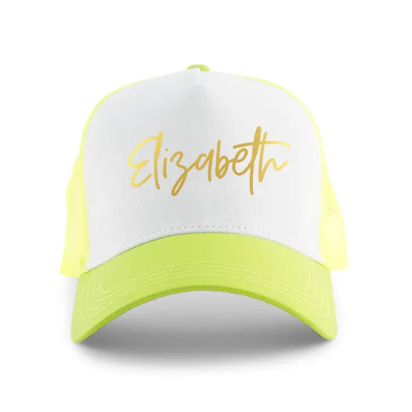 Wedding Party Snapback Trucker Hats - Script Font