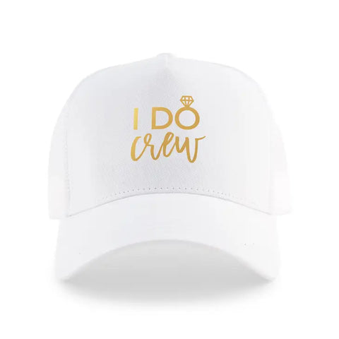 Wedding Party Snapback Trucker Hats - I Do Crew