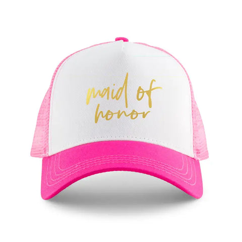 Wedding Party Snapback Trucker Hats - Maid Of Honor