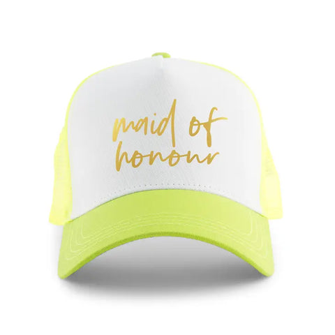 Wedding Party Snapback Trucker Hats - Maid Of Honour