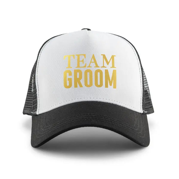 Wedding Party Snapback Trucker Hats - Team Groom