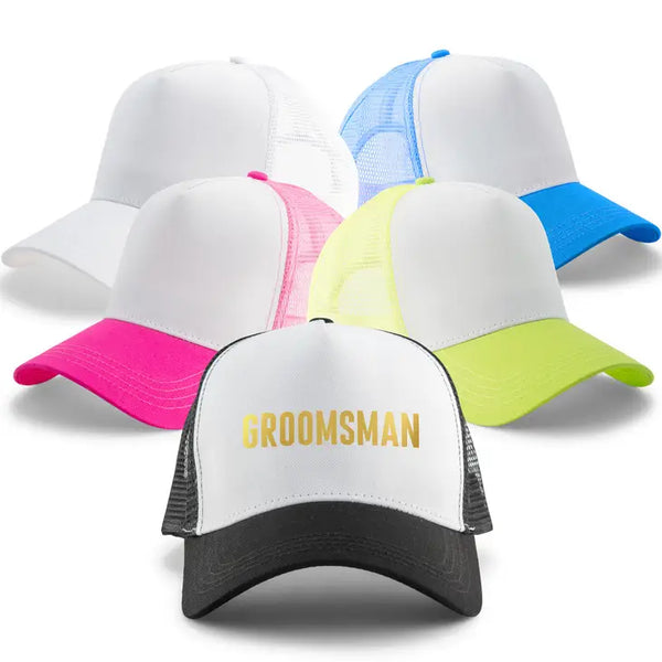 Wedding Party Snapback Trucker Hats - Groomsman