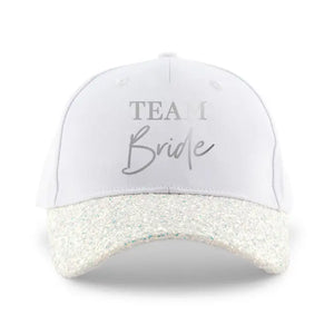 Women's Wedding Party Glitter Hats - Team Bride