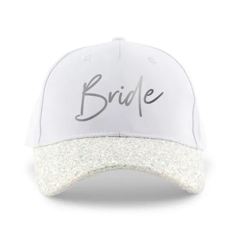 Women's Wedding Party Glitter Hats - Bride