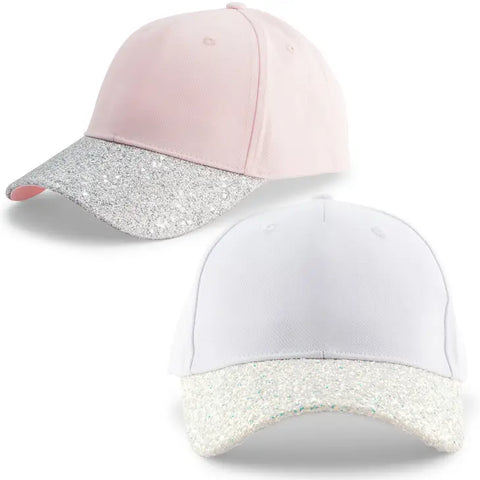 Women's Wedding Party Glitter Hats - Blank