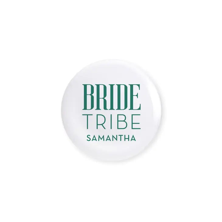 Personalized Bridal Party Wedding Pins - Beach Bride Tribe