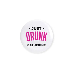 Personalized Bridal Party Wedding Pins - Just Drunk Glam