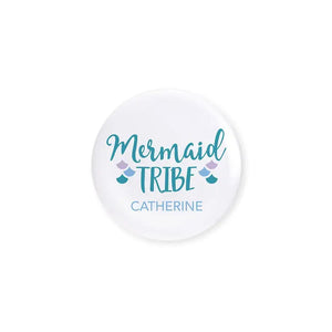 Personalized Bridal Party Wedding Pins - Mermaid Tribe