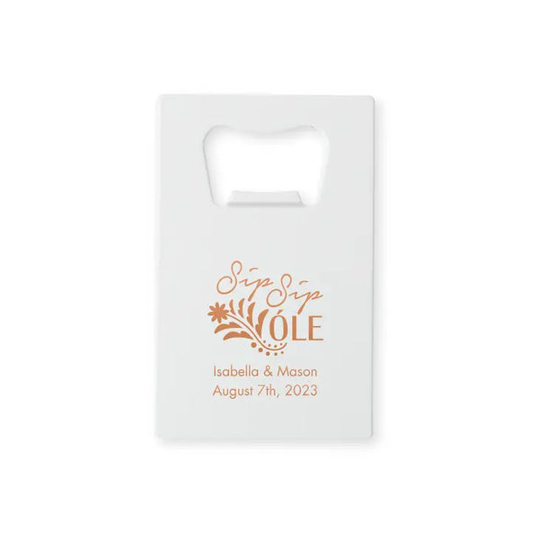 Personalized Metal Credit Card Bottle Opener - Trendy Sayings