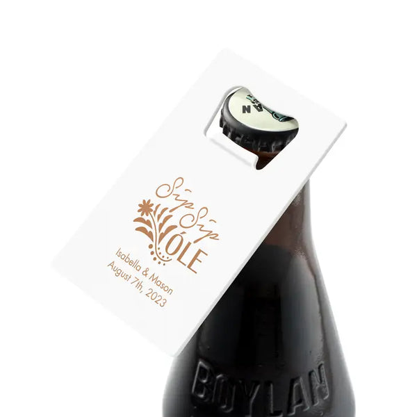 Personalized Metal Credit Card Bottle Opener - Trendy Sayings