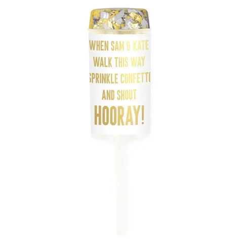 Personalized Push-Up Confetti Popper - Custom Text